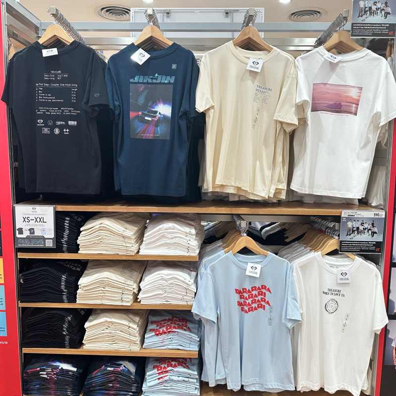 พร้อมส่ง! Uniqlo เสื้อยืดแขนสั้น TREASURE ของแท้จากช้อปไทย