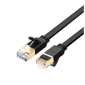 UGREEN Cat 7 UTP Lan Cable 5M (Black, Flat) (11263) (NWC-000121)