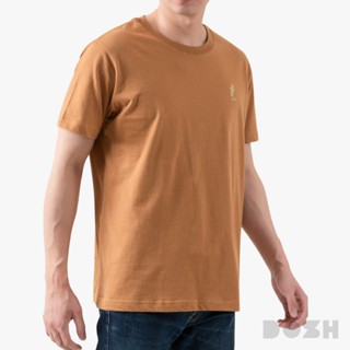 DOSH MEN'S BASIC T-SHIRTS LOONEY TUNES เสื้อยืดคอกลมสีพื้น D…