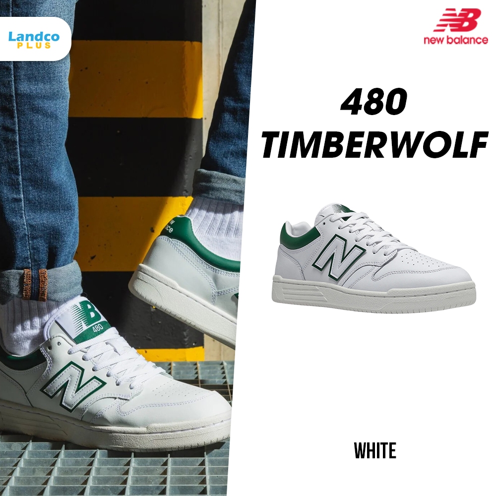 New Balance รองเท้าผ้าใบ รองเท้าลำลอง NB M 480 White Timberwolf BB480LGT (3200)
