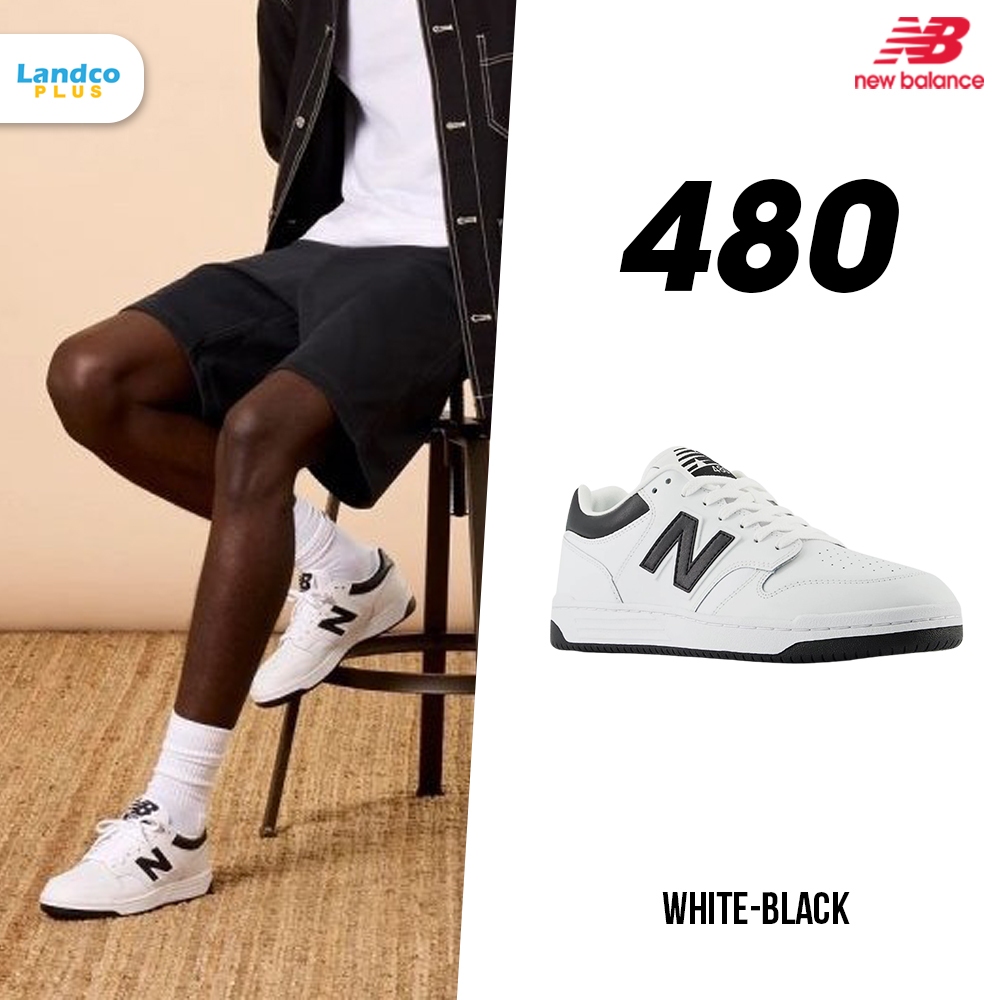New Balance รองเท้าผ้าใบ รองเท้าลำลอง NB ND UX 480 White-Black BB480LBK (3200)