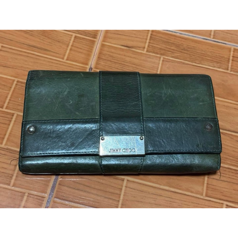 กระเป๋าสตางค์หนังแท้ ทรงยาว Jimmy Choo