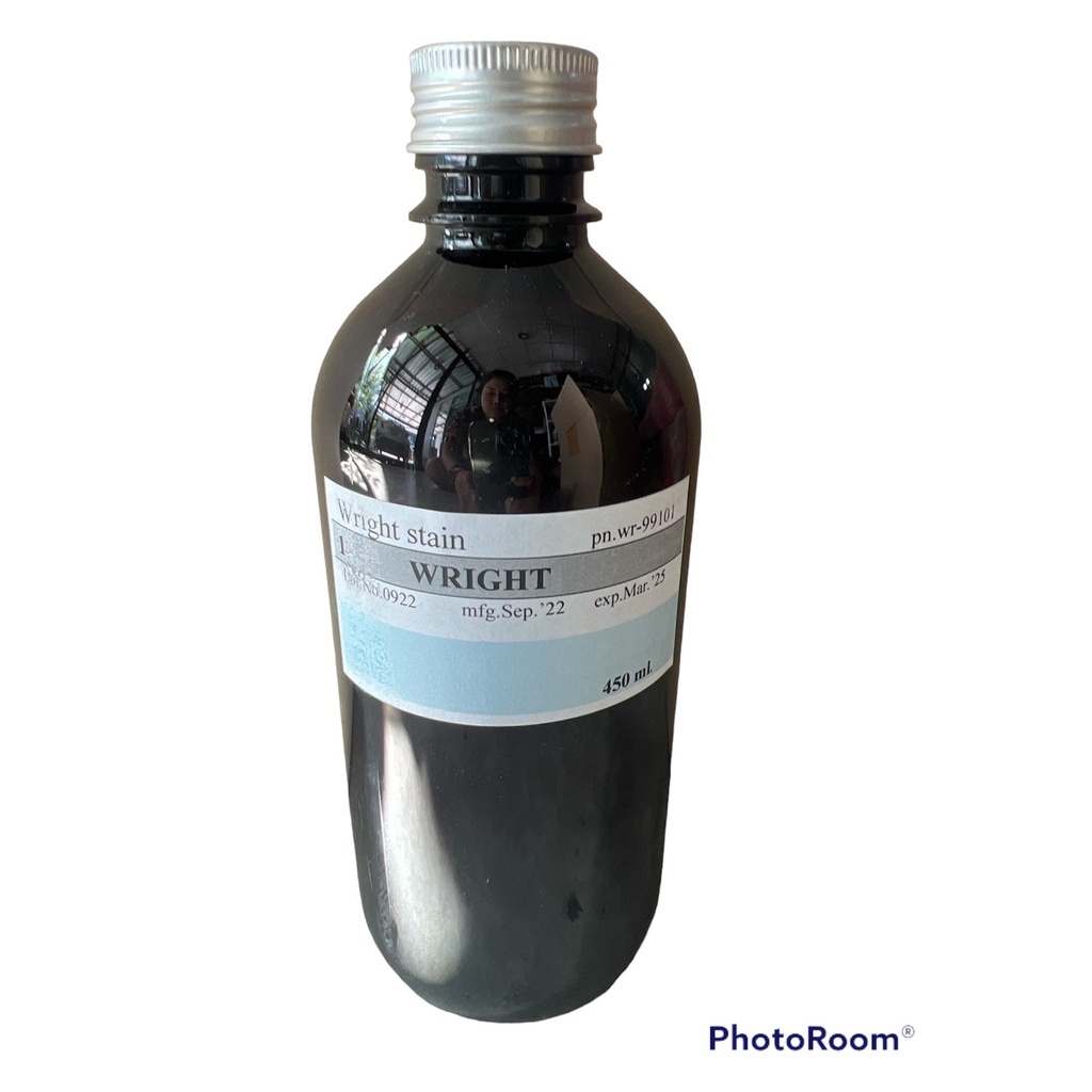 *แบ่งขาย* สีย้อม wright's stain 450มล. 1 ขวด