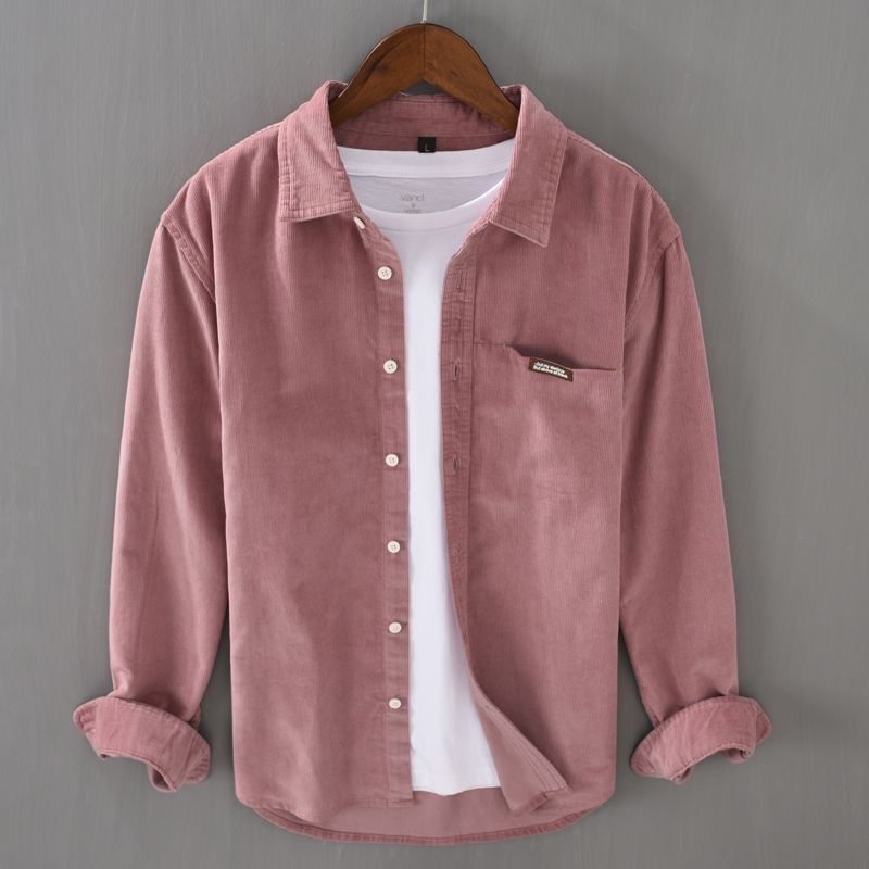 เสื้อเชิ๊ตแขนยาวคอปก ผ้ายีนส์ ผ้าไม่หนาไม่บาง ใส่ออกงาน รุ่นYF-6385