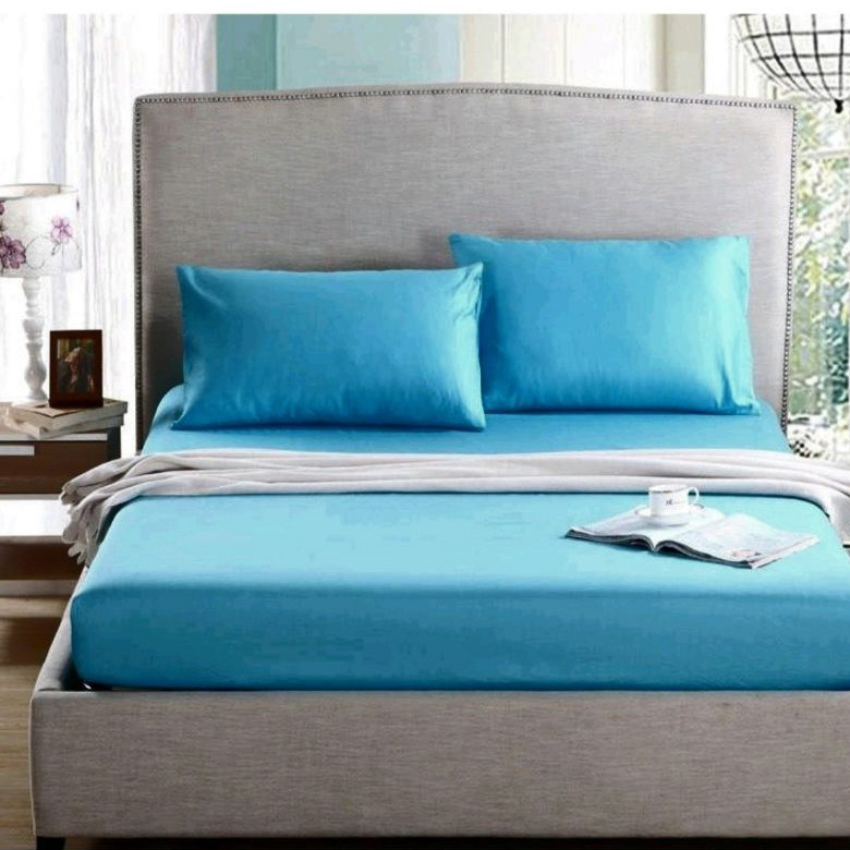 ผ้าปูที่นอน3.5ฟุต สีพื้น รัดมุม (ผ้าปูอย่างเดียว) สีสวย ไซส์มาตรฐาน ราคาถูก คุณภาพดี มีเก็บปลายทาง.