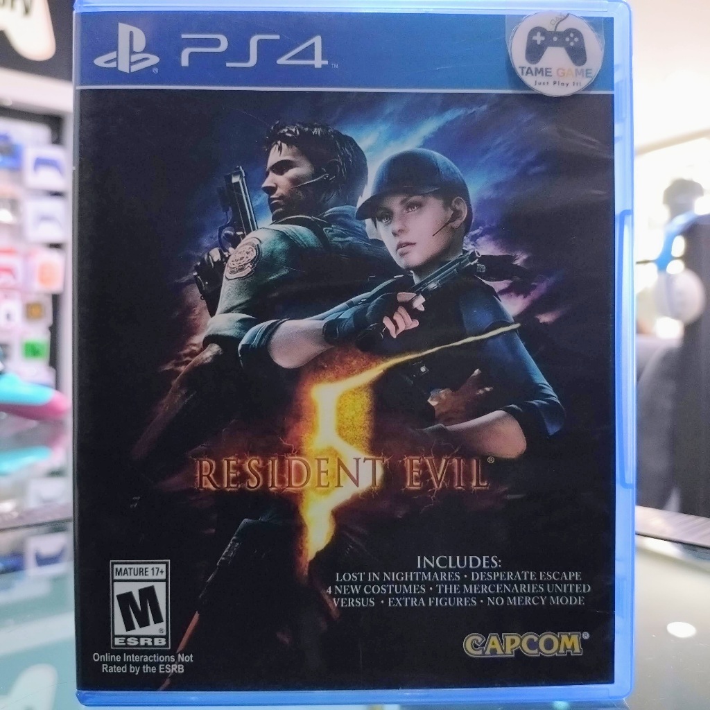 (ภาษาอังกฤษ) มือ2 PS4 Resident Evil 5 เกมPS4 แผ่นPS4 ฺมือสอง (เล่นกับ PS5 ได้ เล่น2คน Biohazard RE5)