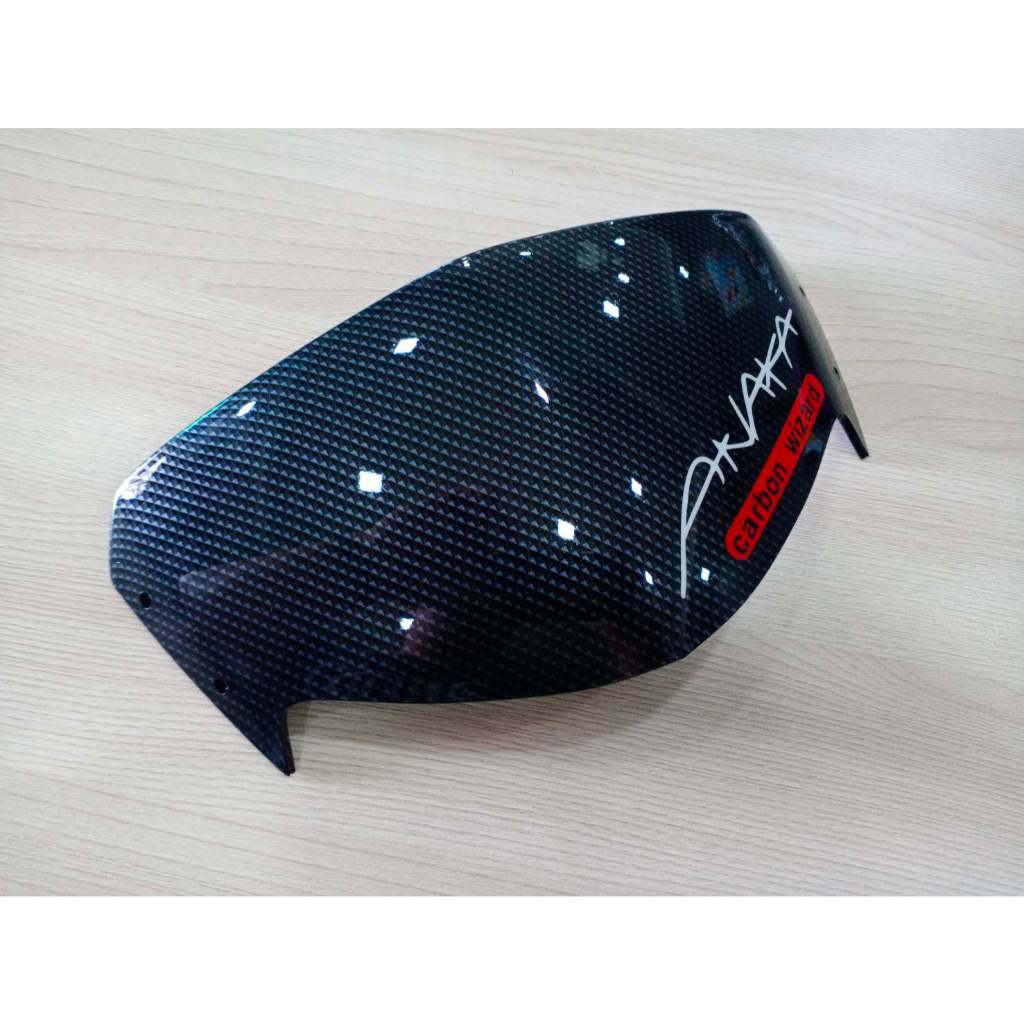 บังไมเวฟ125iไฟเลี้ยวบังลมAKANAสีแดง//อุปกรณ์แต่งรถ//อะไหล่แต่งรถ125i