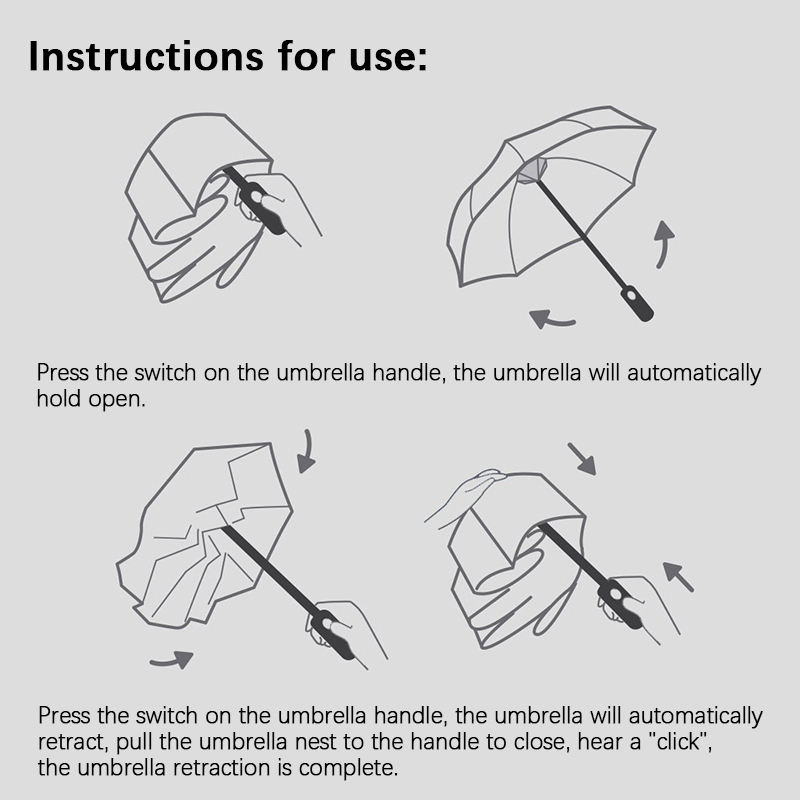Konggu ร่มกันuv Automatic Umbrella กันน้ำ กันแดด ร่มพับ upf 50 + เปิดปิดเพียงปุ่มเดียว ร่มพับ รูปที่ 2