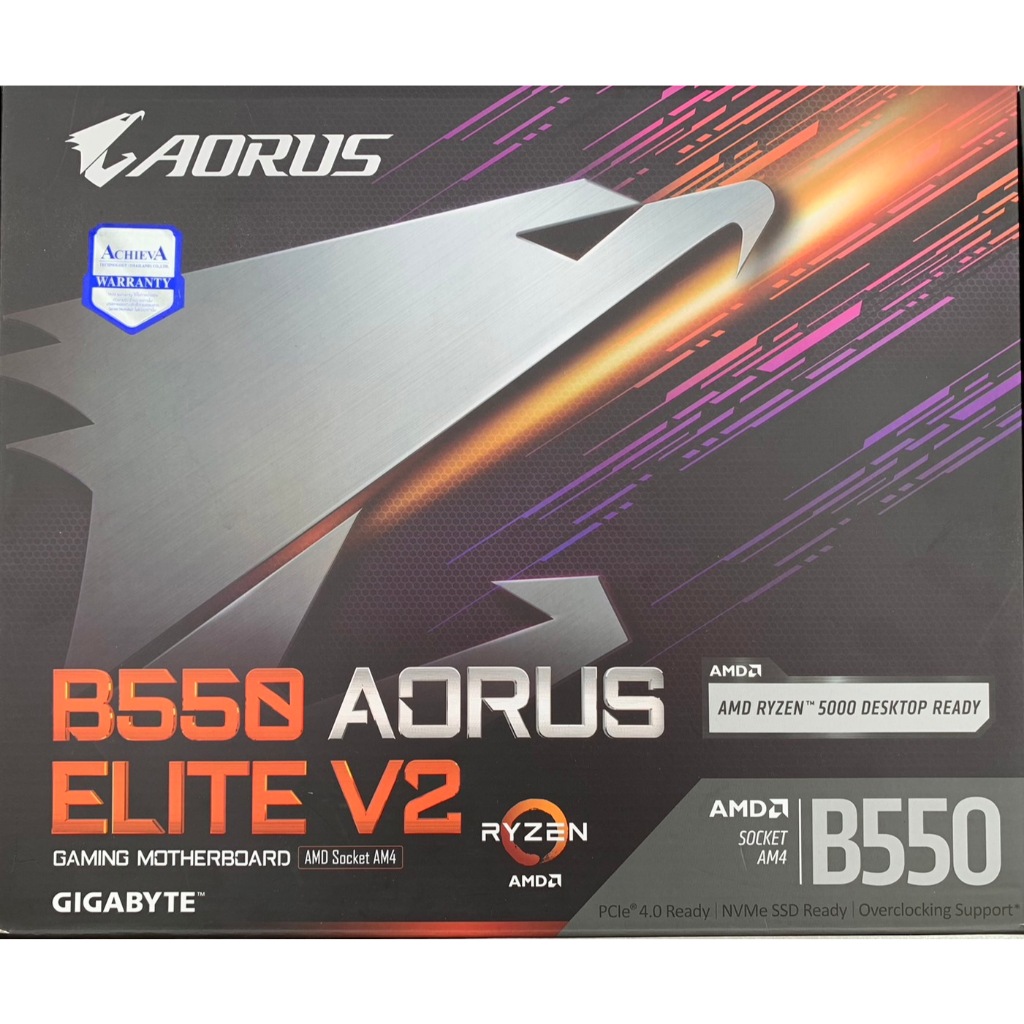 MAINBOARD (เมนบอร์ด) GIGABYTE B550 AORUS ELITE V2 (SOCKET AM4) (ATX) มือสอง