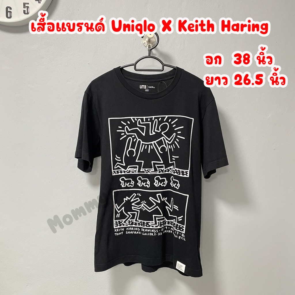 เสื้อยืดแบรนด์มือ2 แบรนด์ Uniqlo X Keith Haring Size M อก 38 นิ้ว