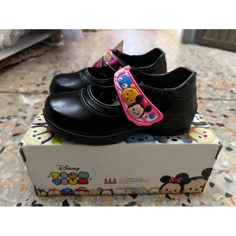 249฿!! รองเท้านักเรียนอนุบาลหนังดำหญิงมินนี่STUM POPTEEN