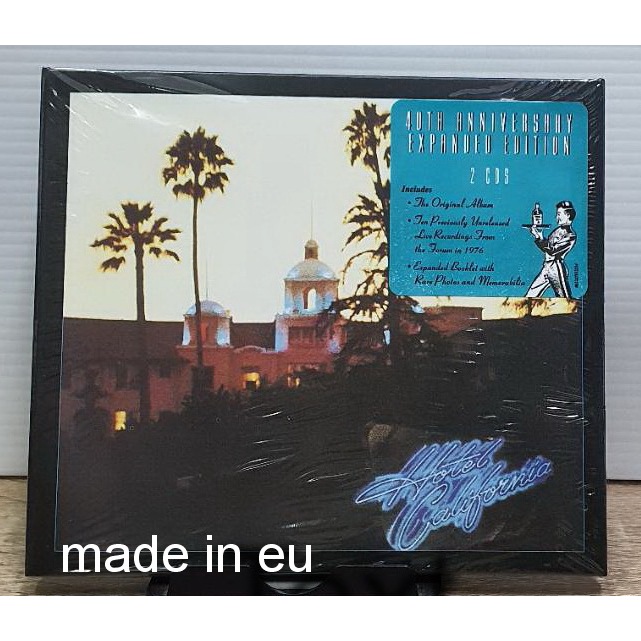 CD Eagles – Hotel California 2 CD, Album, Reissue, Remastered 40TH ANNIVERSARY EXPANDED EDITION made in eu มือ1ซีล