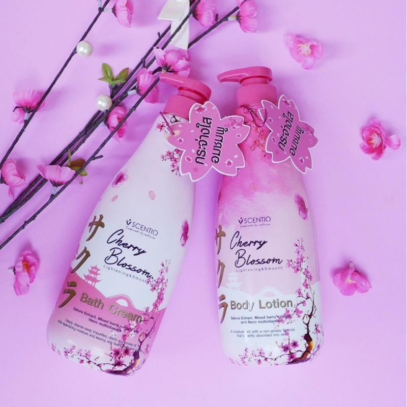 COSME.th---BEAUTY BUFFET  เซนทิโอเชอร์รี่ บลอสซั่ม ครีมอาบน้ำ