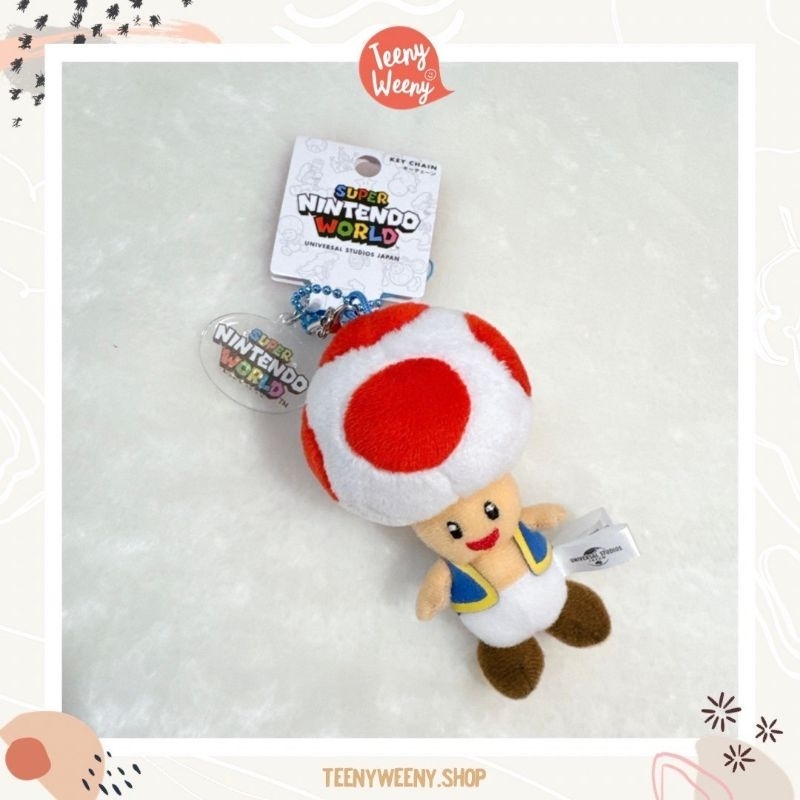พวงกุญแจห้อยกระเป๋า เห็ดมาริโอ้ mario mushroom USJ