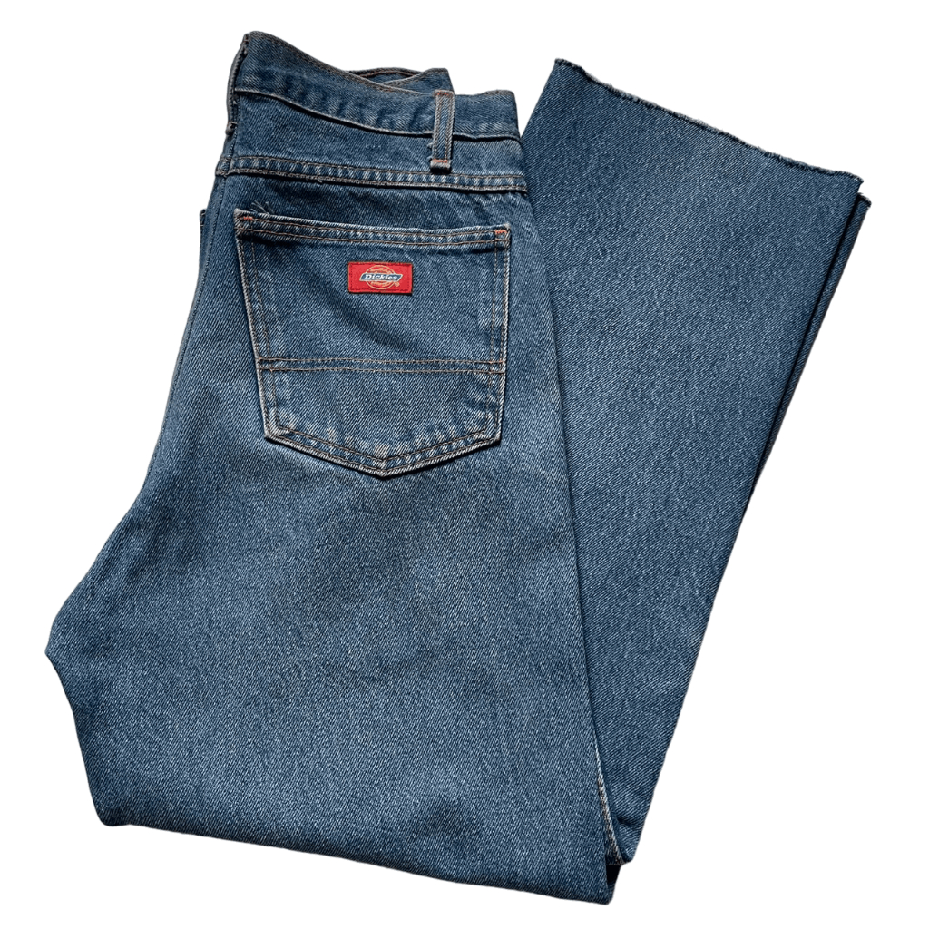 กางเกงยีนส์ Vintage Dickies Relaxed Fit Blue Work Jeans เอว 28 ของแท้100%