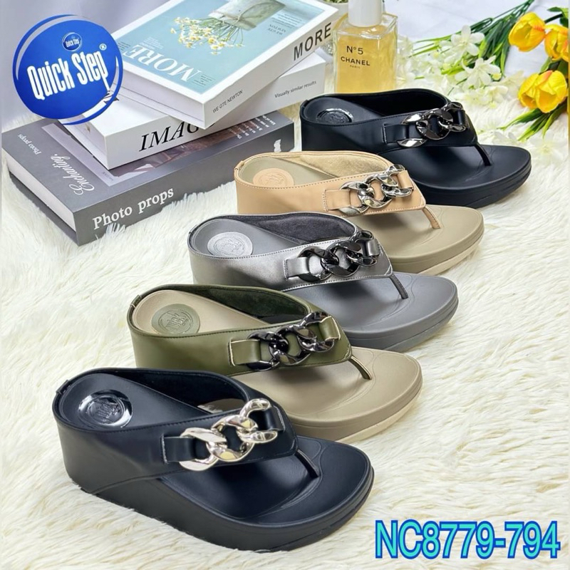 🍒🍒7669-794💕💕รองเท้าQuick stepแท้รองเท้าเพื่อสุขภาพพื้นนิ่มใส่สบายพื้นสูง2.5นิ้ว