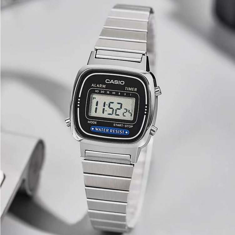 Ca sio Standard นาฬิกาข้อมือผู้หญิง สายสแตนเลส รุ่น LA670WGA มี 4สี