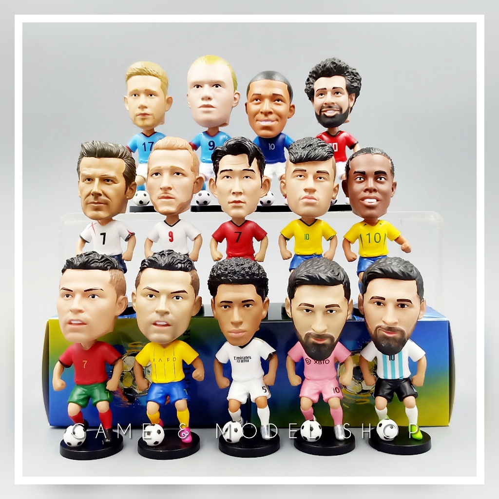 ***สินค้าพร้อมส่ง***โมเดลนักฟุตบอลหัวสปริง สูง 10 ซม. [Football Star] ตุ๊กตานักบอล Model Football นักเตะ โมเดลนักเตะ