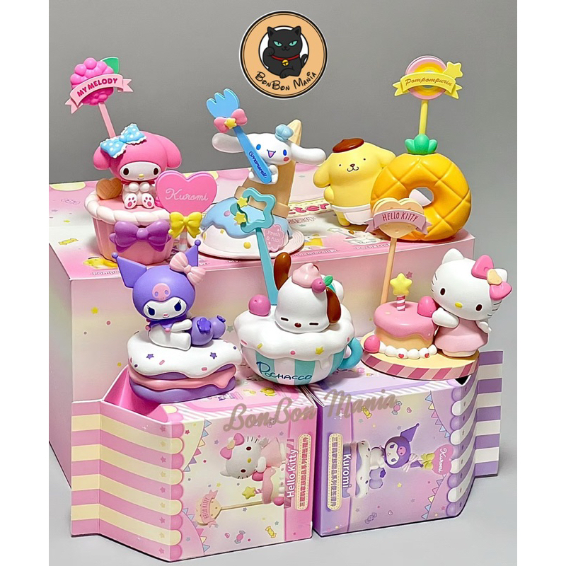 [แบบแยก-เลือกตัวได้]🍧Sanrio Characters Dessert Sereies Note Ornaments box set