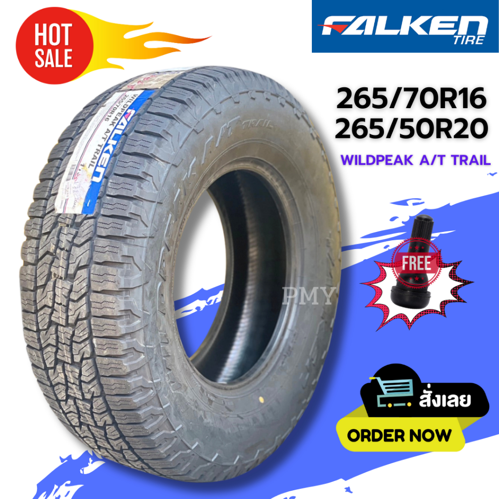 265/70R16, 265/50R20 ยางรถยนต์🚗 ยี่ห้อ Falken รุ่น WILDPEAK A/T TRAIL (ล็อตผลิตปี23) 🔥(ราคาต่อ1เส้น)🔥 ราคาพิเศษสุด