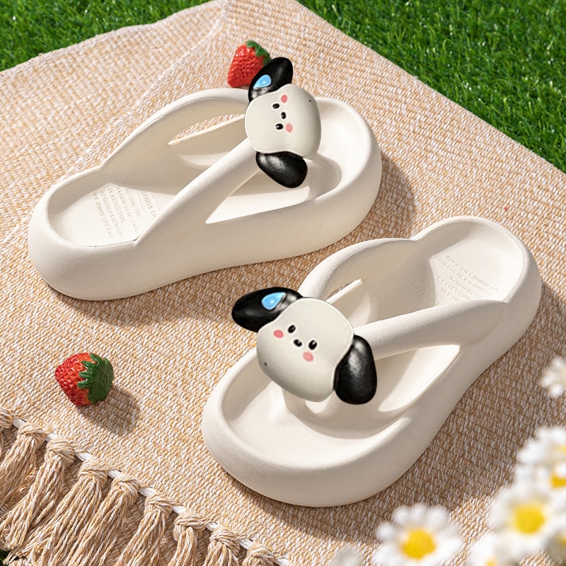 Walkon มาแรงฮิตสุด รองเท้าหูหนีบผู้หญิง รุ่นนี้ทรงเข้ารูป ติดการ์ตูนน้องหมาแพนด้า แบบเก๋ๆให้ด้วยน๊าาใส่แล้วหวาน น่ารักสุ - รูปที่ 6