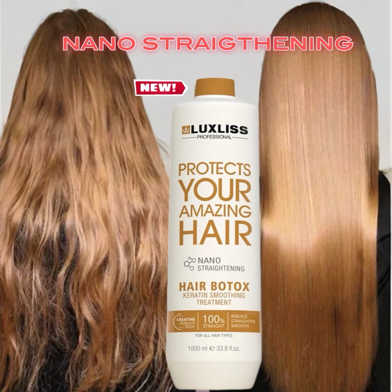 Luxliss Nano straighthening USA ไม่แสบตาไม่มี ฟอมัลดีไฮด์ 1000 มล