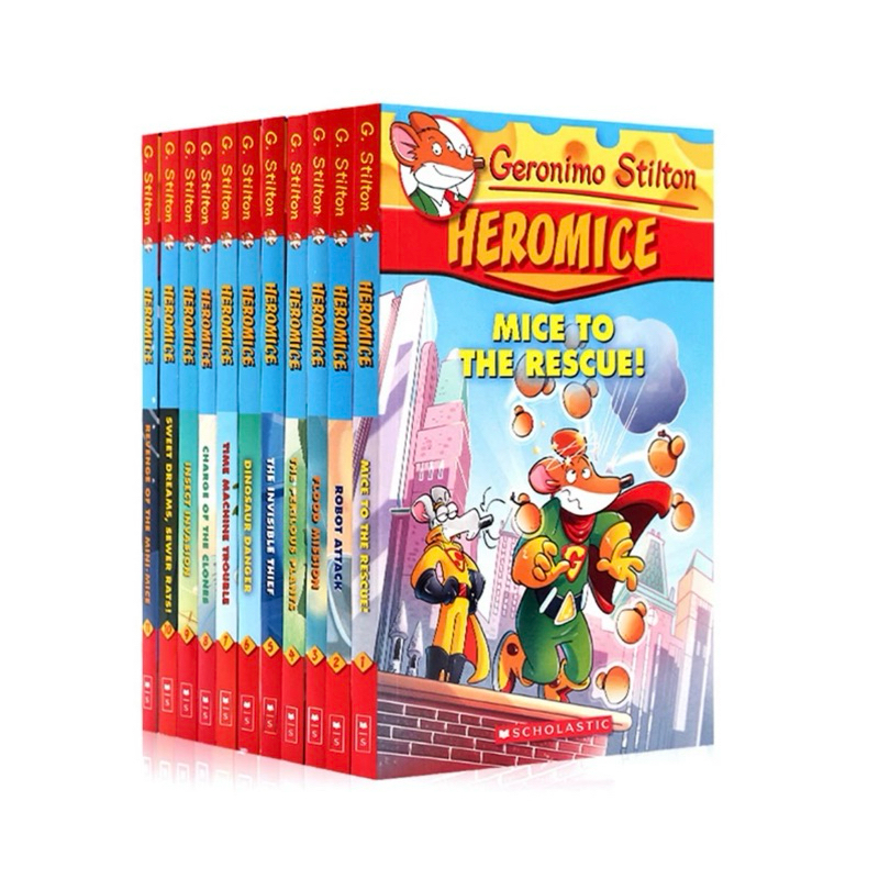 Geronimo Stilton Heromice Collection 11 Books Set, Ages: 8-12, Soft Cover Hero Mice
