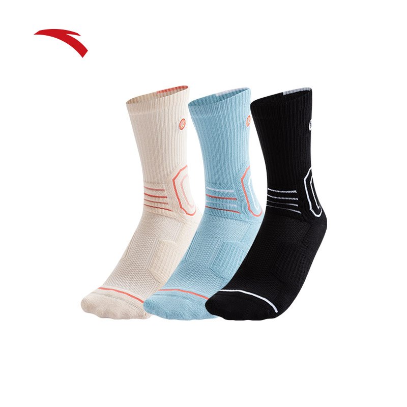 [One Pair] ANTA KT Men Basketball Socks 1924B1333 Official Store