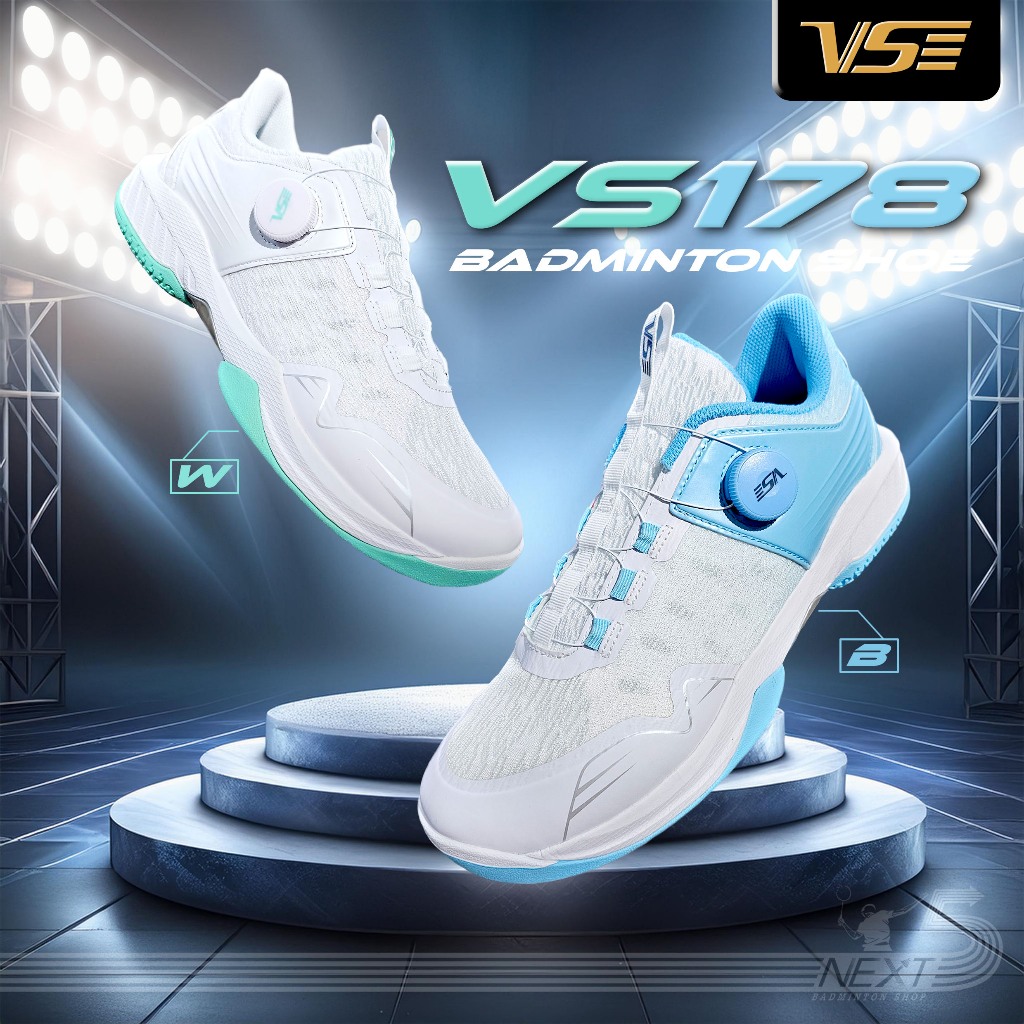 VS รองเท้าแบดมินตัน รุ่น VS-178 W / B (หมุน)