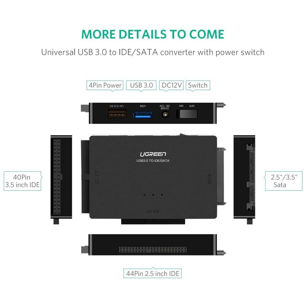 UGREEN  รุ่น 30353 USB 3.0 to SATA & IDE Converter