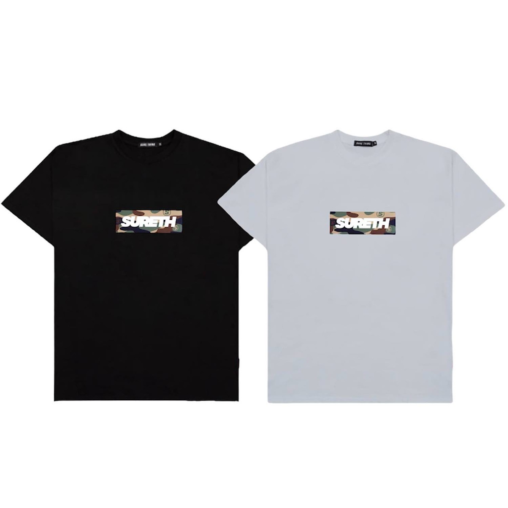 SURETHING BOX LOGO CAMO TEE