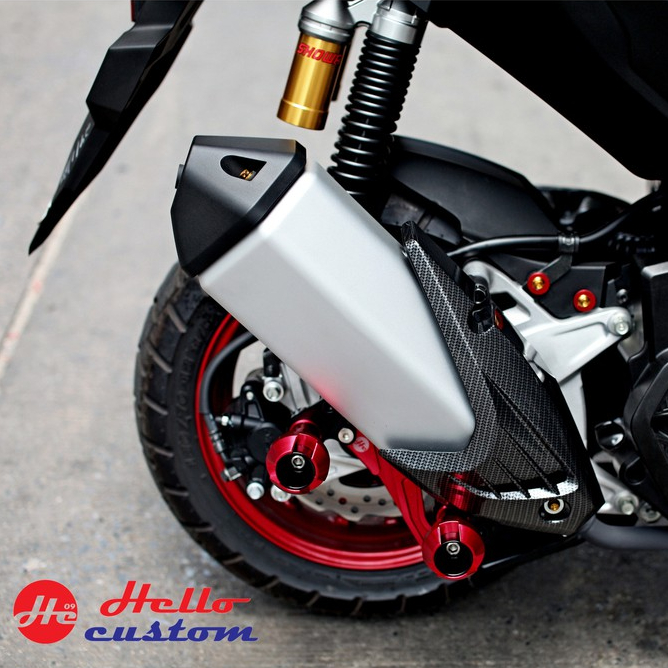 กันล้มข้างท่อ CNC ADV150 PCX FORZA XMAX NMAX AEROX *ADV160 ใส่ไม่ได้*  (ขากันล้มแล้วแต่รุ่น สีขากันล้มอาจได้ไม่ตรงสี)