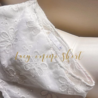 กระโปรงทรงสั้น กระโปรงลูกไม้ Lacy mini Skirt