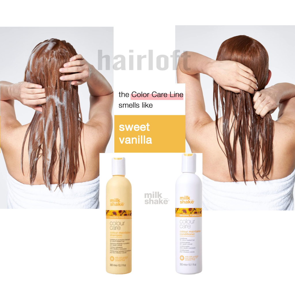 ส่งฟรี ของแท้ สำหรับผมทำสีบ่อย ล็อคสี+บำรุง Milk Shake Colour Care Maintainer Shampoo/Conditioner milkshake color care