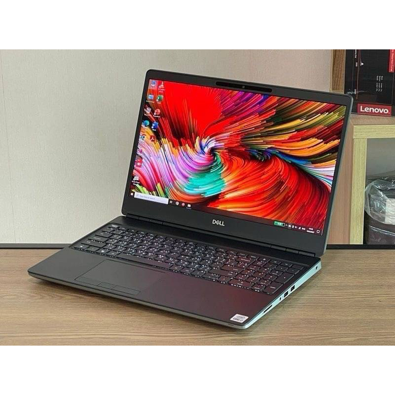 Dell Precision 7550 i7-10750H SSD512GB RAM32GB Quadro T2000(4GB DDR6)จอ 4K UHD สินค้ามือสอง คีย์บอร์