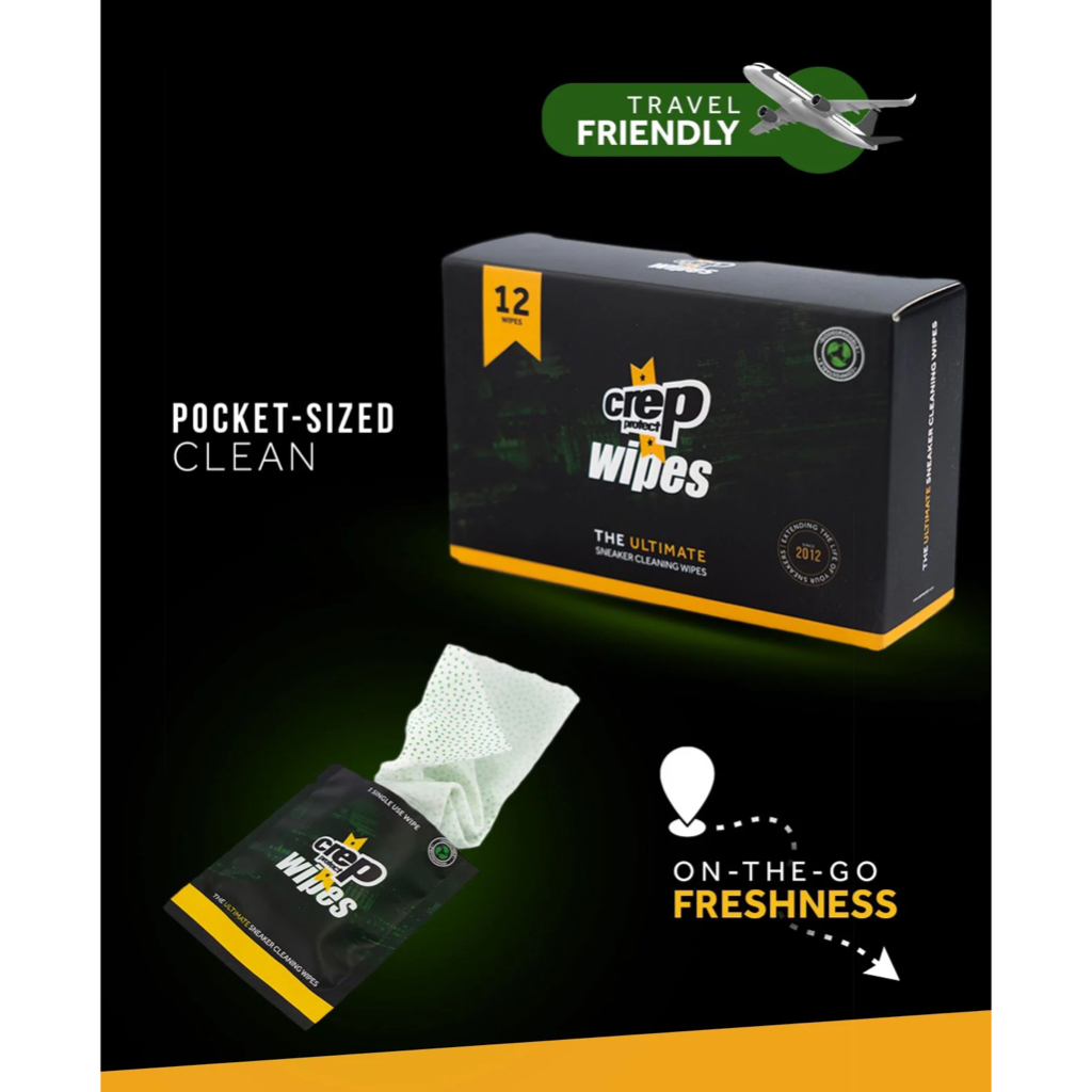 [Code 15DD300] Crep Protect Wipe - ผ้าเช็ดเคลือบน้ำยาทำความสะอาด Pack 12 etax