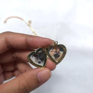 สร้อยคอล็อคเก็ตจี้หัวใจ ใส่รูปได้ ทอง14k✨