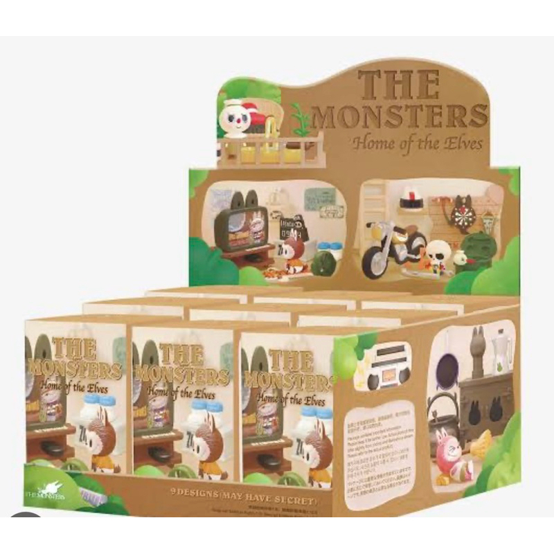 กล่องสุ่ม ลุ้นซีเคร็ท ยก Box [ของแท้ / พร้อมส่ง] Pop mart - The monster home of the elves