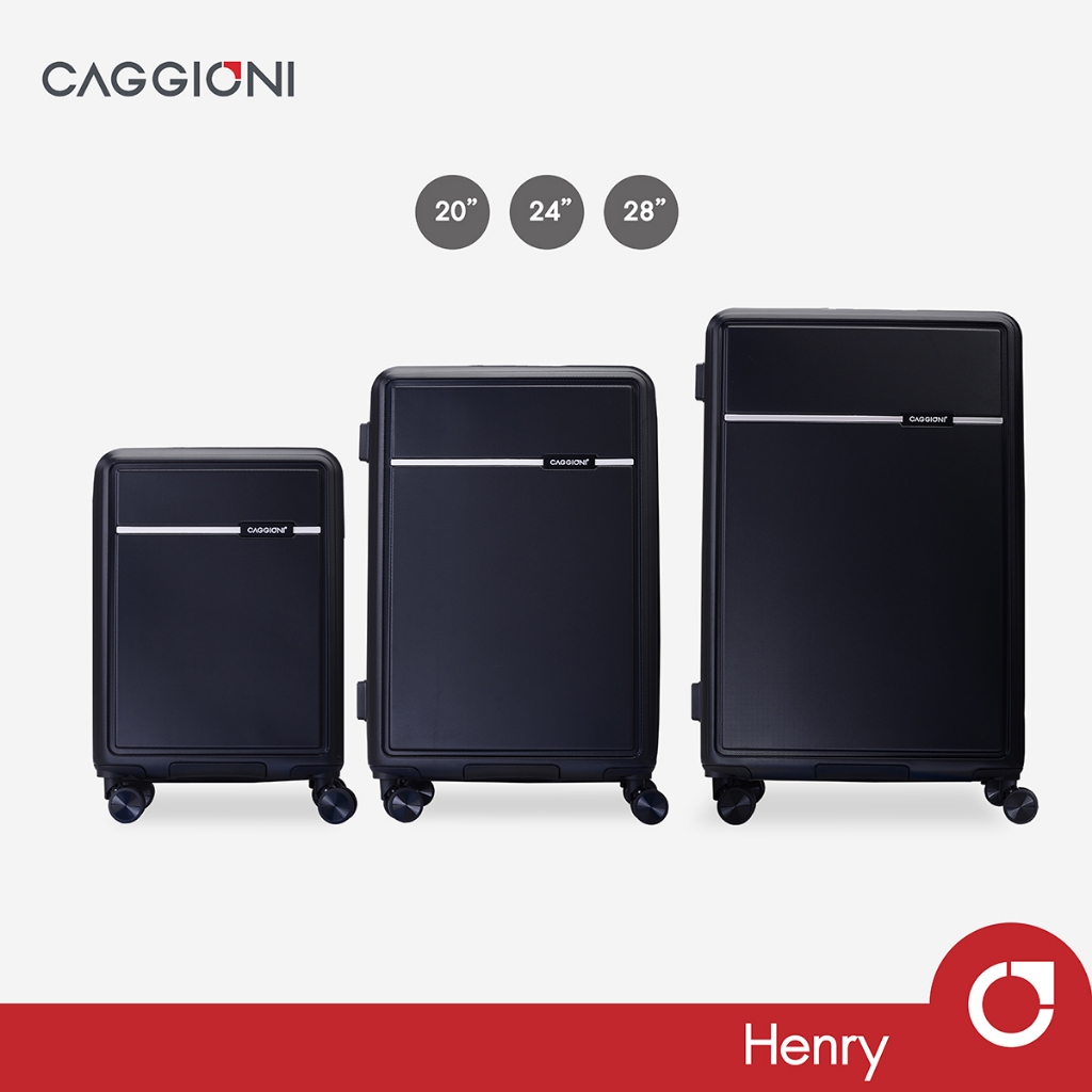 Caggioni : กระเป๋าเดินทาง รุ่นเฮนรี่ (Henry : C23021) : สีดำ