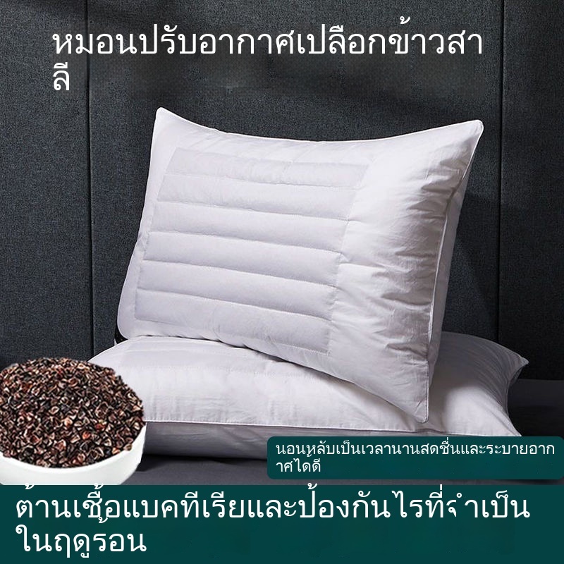 ▨หมอนปรับอากาศฤดูร้อน หมอนรองคอเปลือกโซบะ หมอนกำจัดไรบัควีทที่บ้าน หมอนหอพักนักเรียน แพ็คคู่