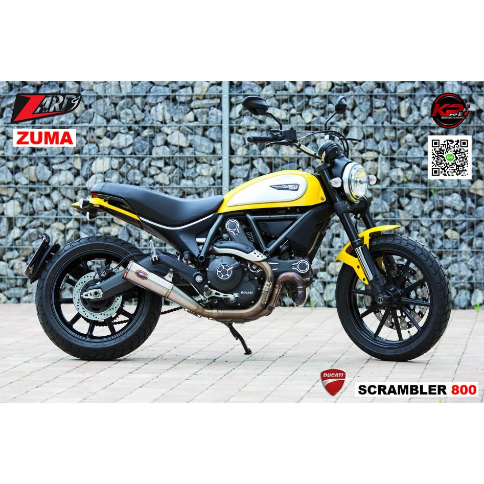 ท่อ ZARD FOR DUCATI SCRAMBLER 800 (ZUMA) สลิปออน