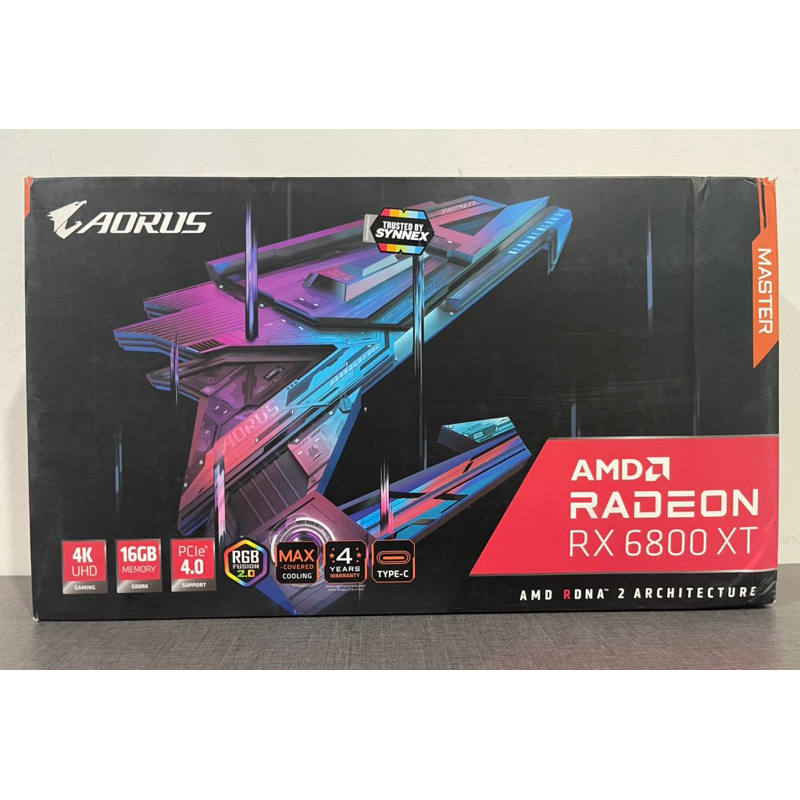VGA (การ์ดแสดงผล) GIGABYTE AORUS RX6800XT MASTER TYPE-C 16GB GDDR6  มือสอง ประกันร้าน 3เดือน