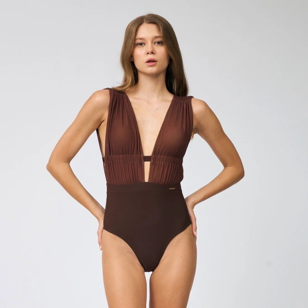 VANESSE ONE PIECE SEE-THROUGH SWIMSUIT รหัส : 029077
