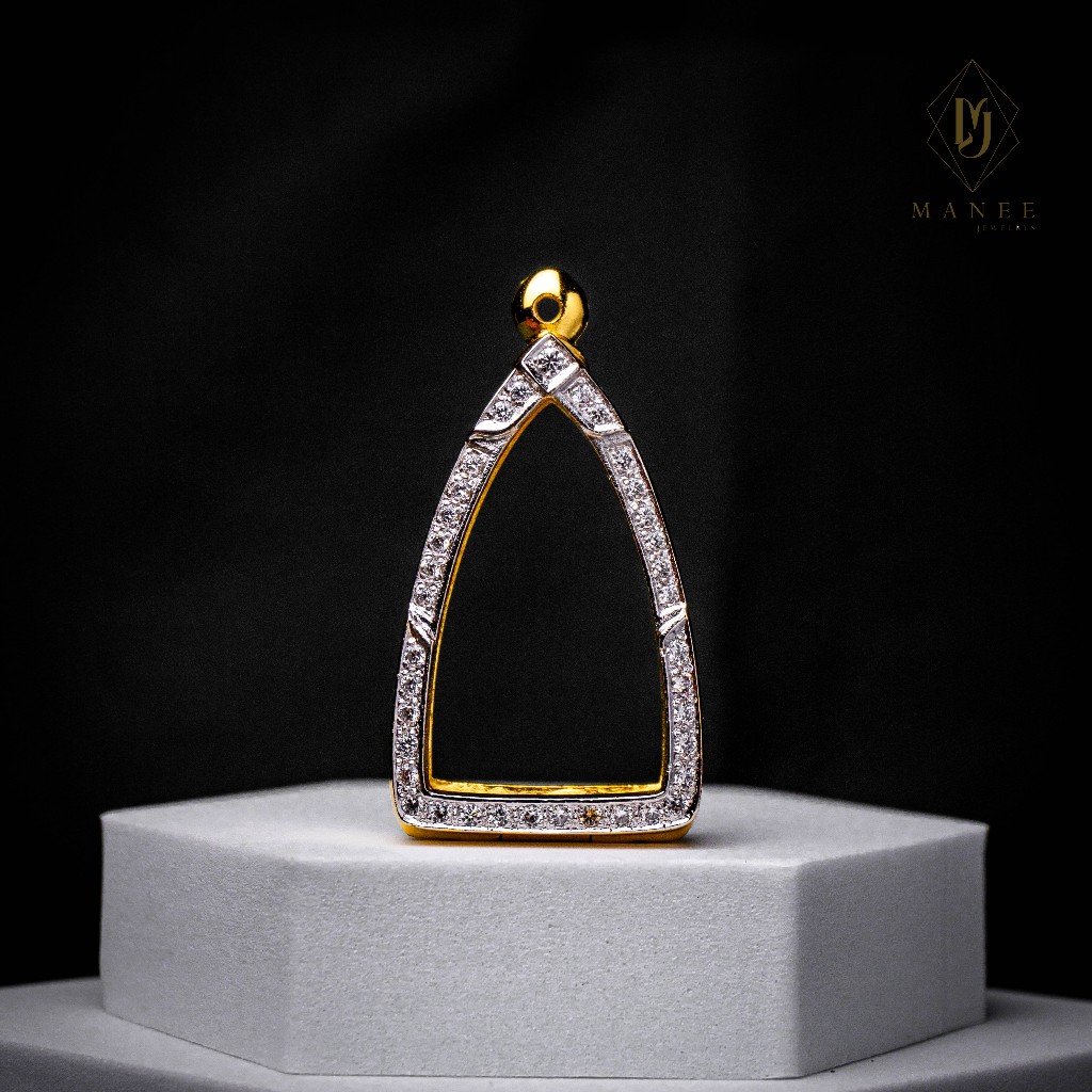 ตลับพระทรงเตารีดฝังเพชรcz