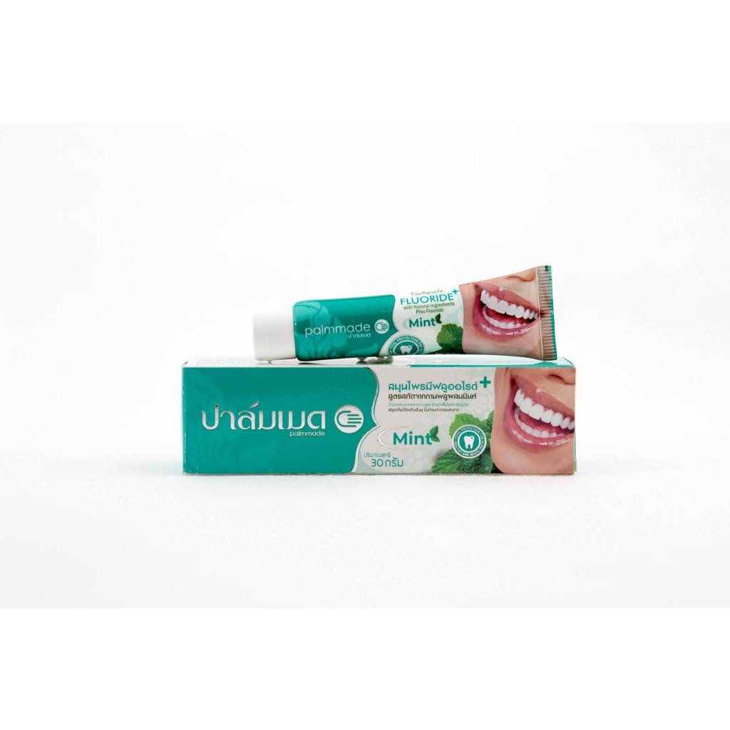 Palm Made Herbal Toothpaste Plus Fluoride 30 g. ปาล์มเมด ยาสีฟันสมุนไพร พลัส ฟลูออไรด์ 30 ก.