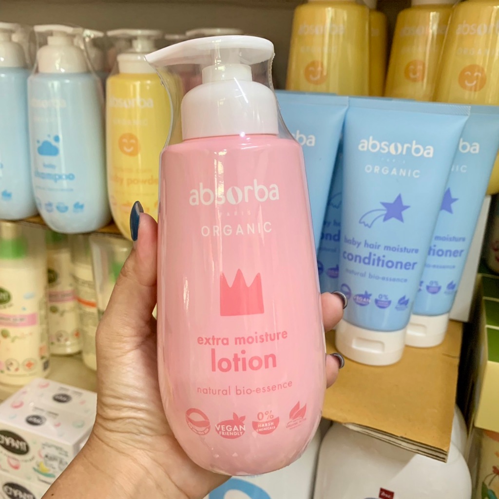 Absorba โลชั่นทาผิวกาย ออร์แกนิก สูตรเข้มข้นพิเศษ (Extra Moisture) ปริมาณ 280 มล.