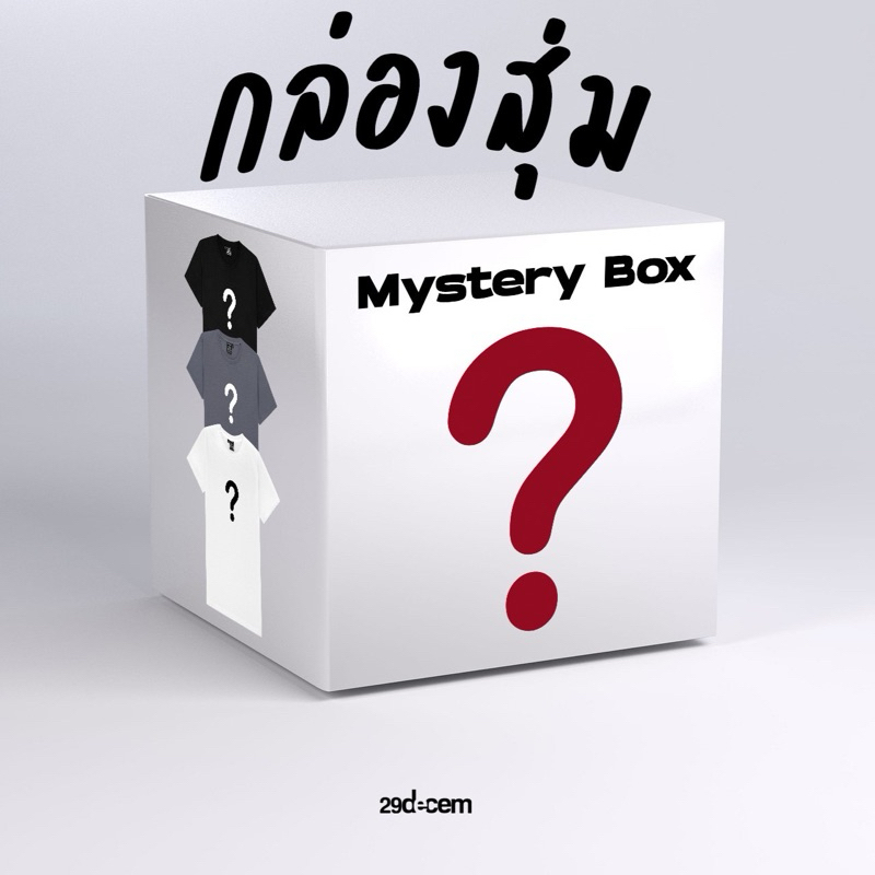 29decem - mystery box กล่องสุ่มเสื้อยืด ได้ 2 ตัว