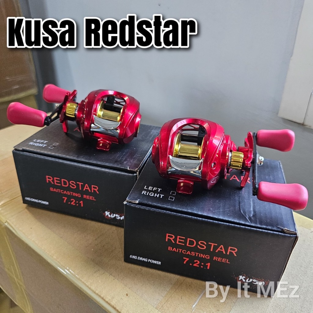 ของแท้ ราคาถูก รอกหยดน้ำ รอกเบท Kusa Redstar 17+1BB หมุนลื่นมือ ทนทาน Casting Reel