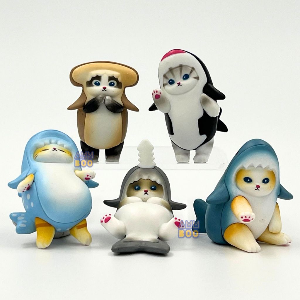 [เลือกแบบได้] Mofusand Shark x Cat Figure ฟิกเกอร์น้องแมวหัวฉลาม สินค้าพร้อมส่ง
