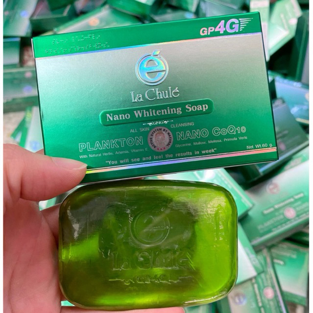 สบู่ลาชูเล่ 60g สบู่ล้างหน้า สิว ฝ้า ผิวหน้าสะอาดกระจ่างใส สบู่วิปโฟมนุ่ม นาโนไวท์เทนนิ่งโซป Lachule Nano Whitening Soap